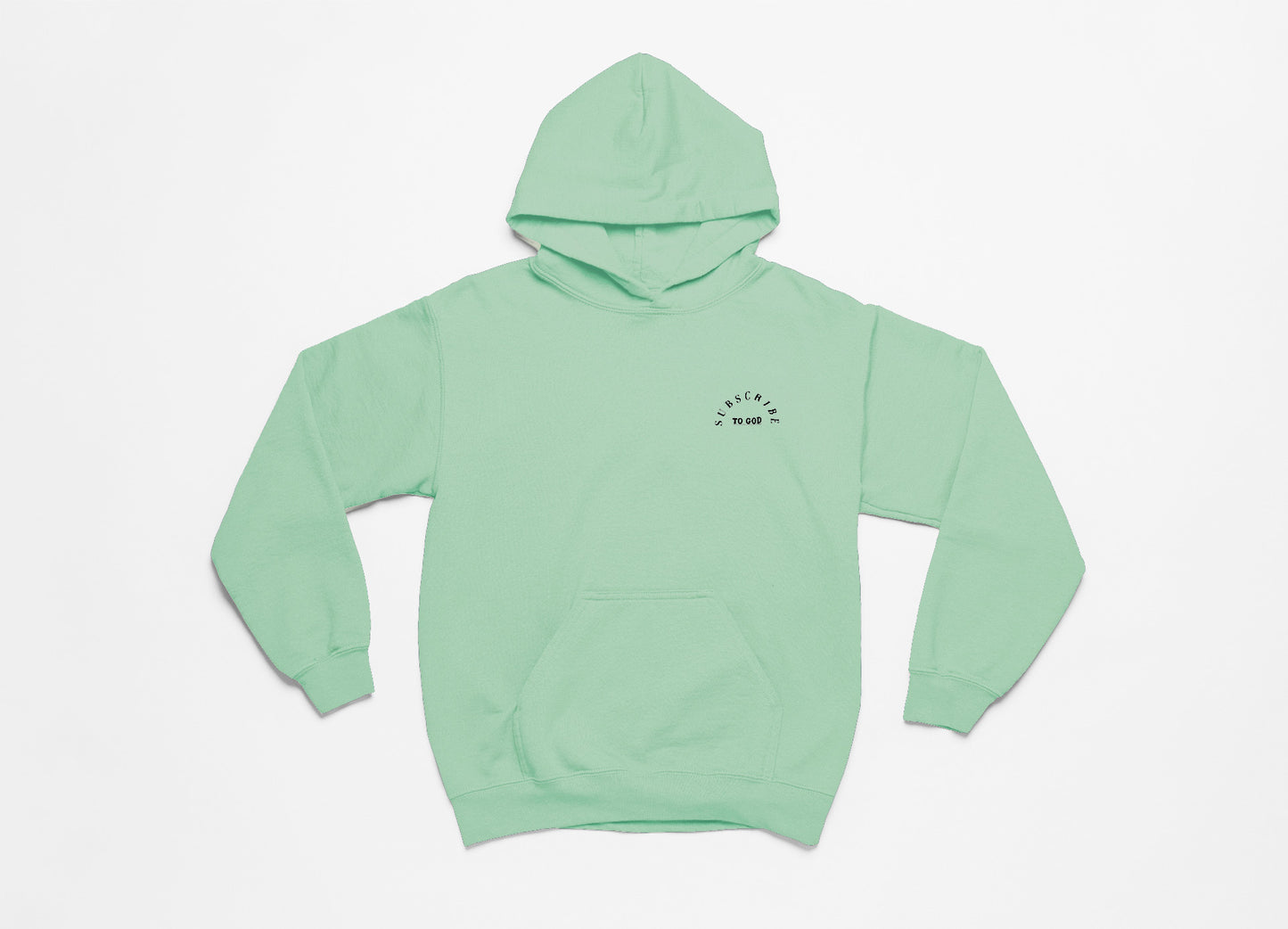 Spring Collection Black Subscribe To God Arch Hoodie