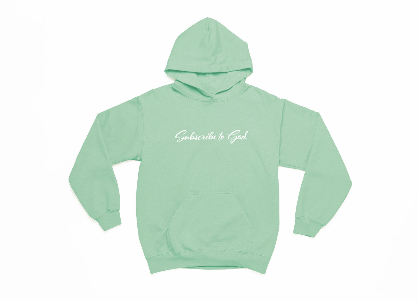 Spring Collection White Subscribe To God Hoodie