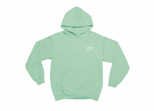 Spring Collection Pocket Size White Subscribe To God Hoodie