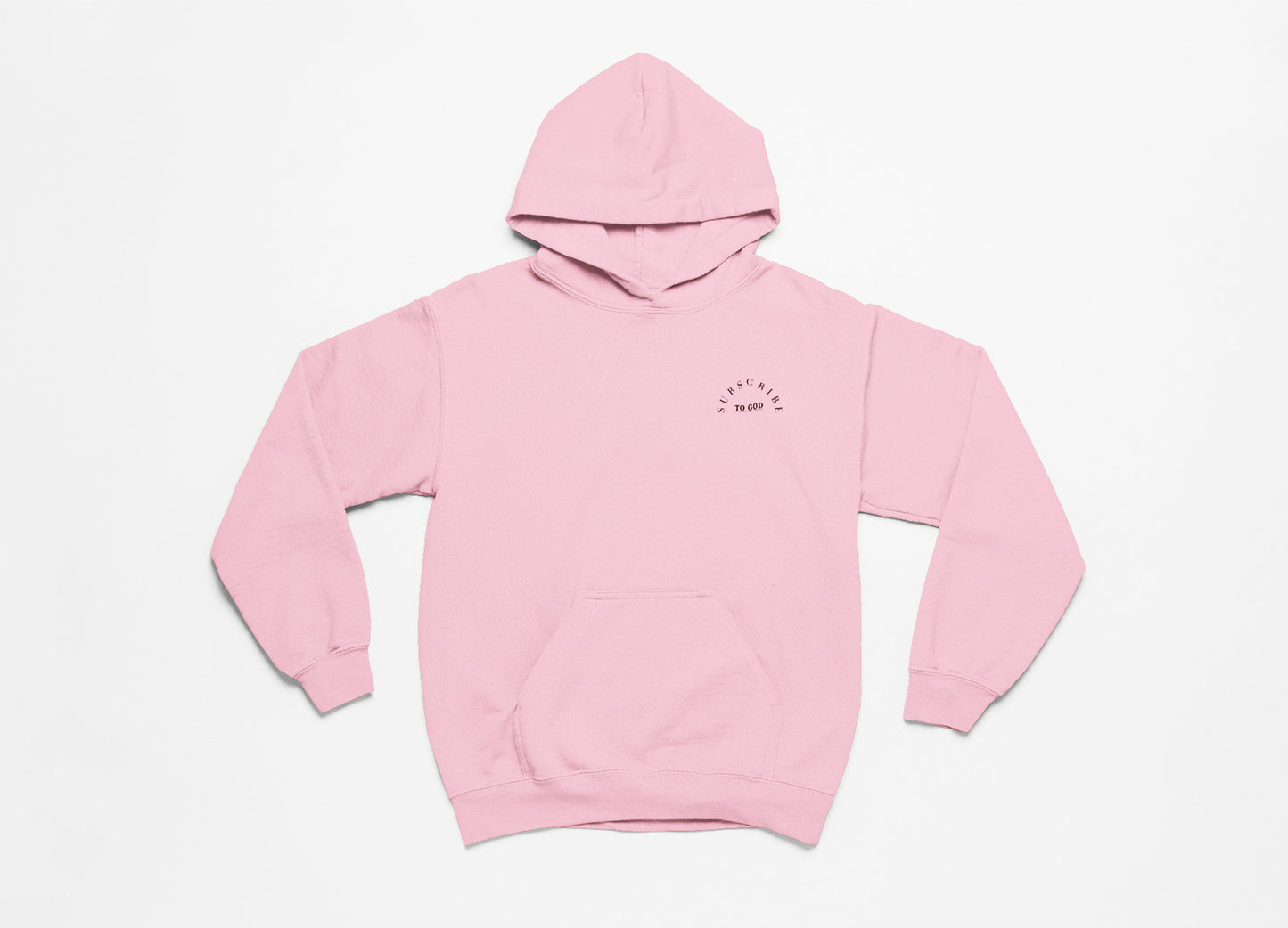 Spring Collection Black Subscribe To God Arch Hoodie