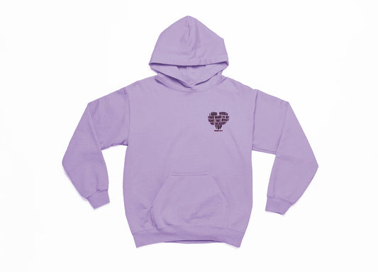 Spring Collection Psalms 119 Black Heart Hoodie