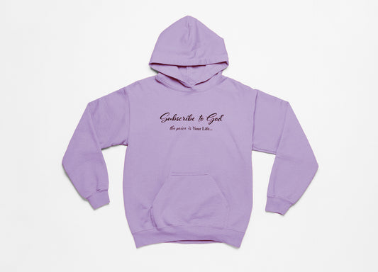 Spring Collection Black Subscribe To God The Price Is Your Life Hoodie