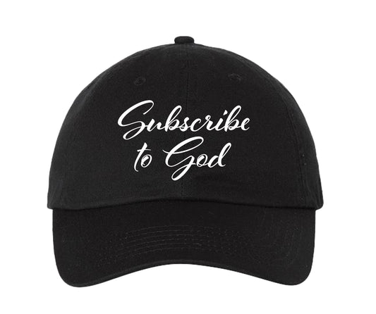 White Subscribe to God Maldos Hat