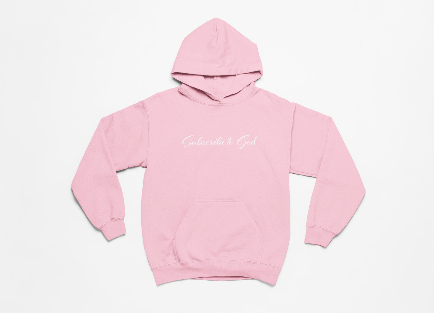 Spring Collection White Subscribe To God Hoodie