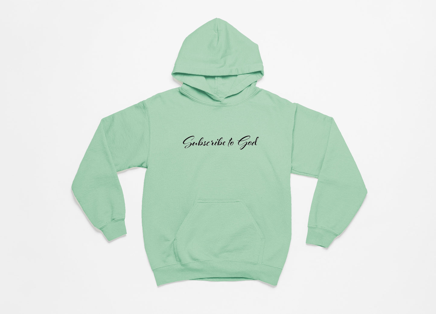 Spring Collection Black Subscribe To God Hoodie