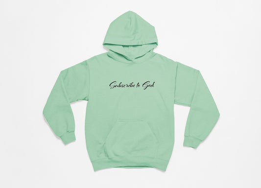 Spring Collection Black Subscribe To God Hoodie