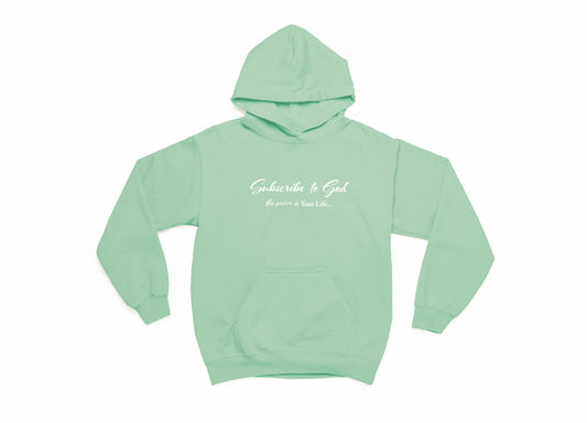 Spring Collection White Subscribe To God The Price Is Your Life Hoodie