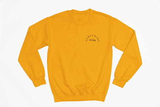 Black Subscribe To God Arch Crewneck Sweatshirt