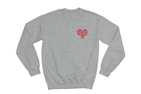 Red Heart Psalms 119 Crewneck Sweatshirt