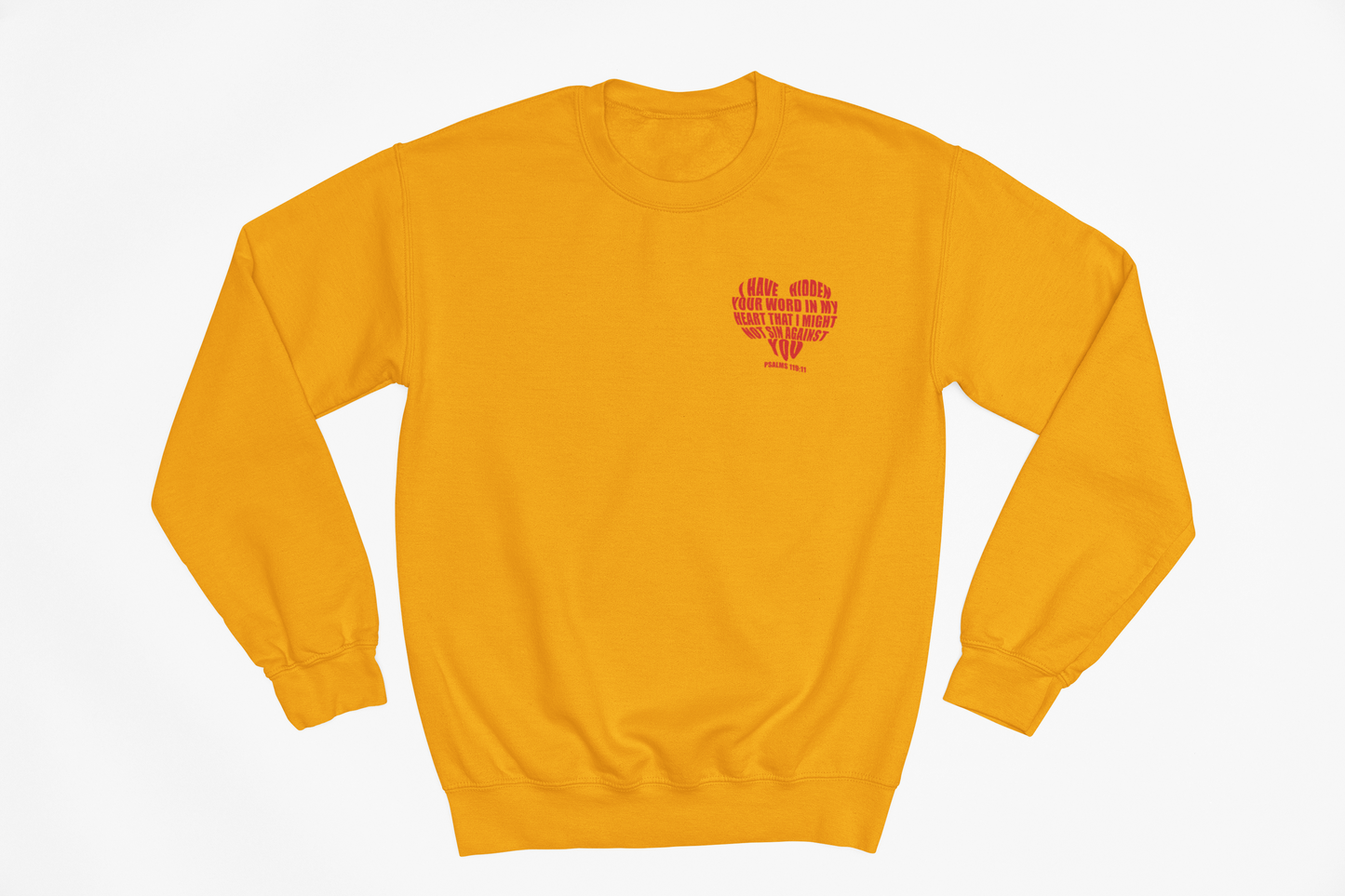 Red Heart Psalms 119 Crewneck Sweatshirt
