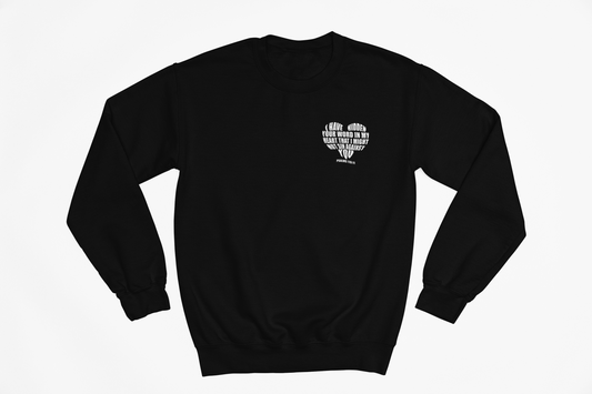 White Heart Psalms 119 Crewneck Sweatshirt