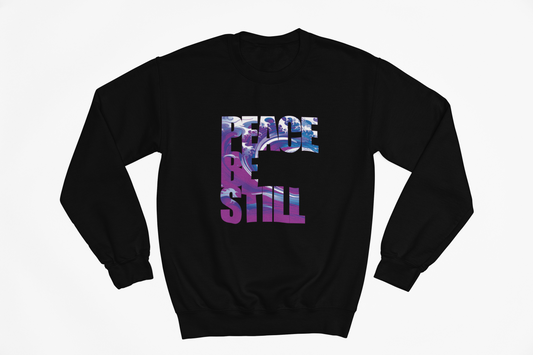 Purple Peace Be Still Crewneck Sweatshirt