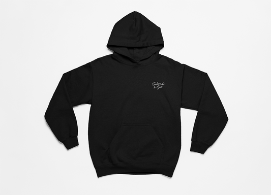White Pocket Size Subscribe To God Hoodie