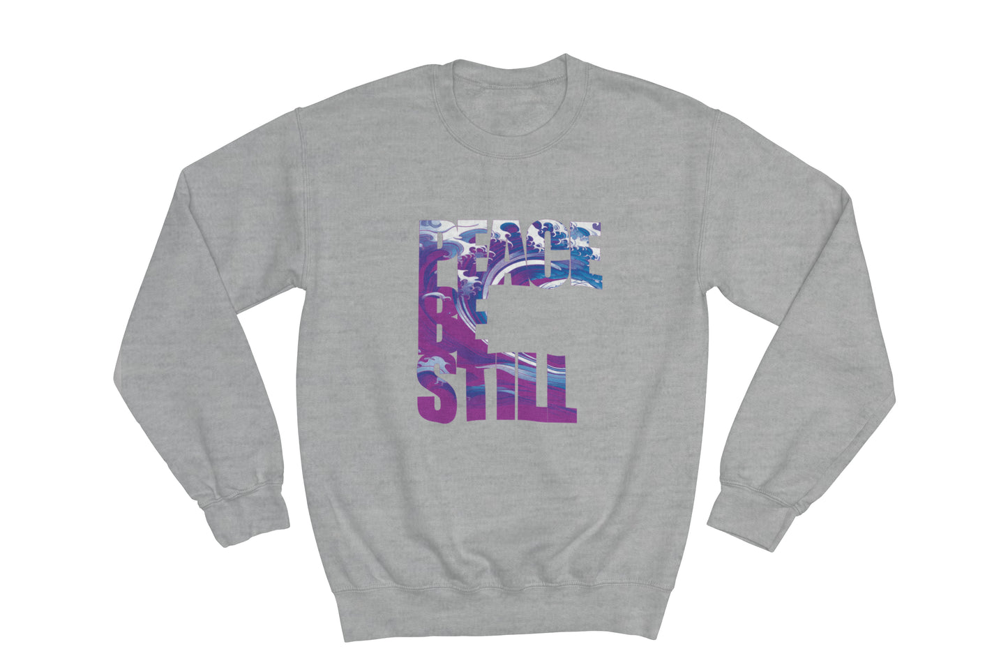 Purple Peace Be Still Crewneck Sweatshirt
